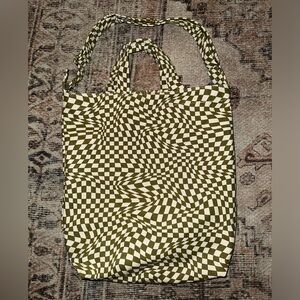 BAGGU checkered tote